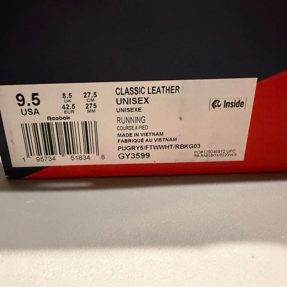 Reebok Classic Leather Shoes - Gray - Picture 4 of 8
